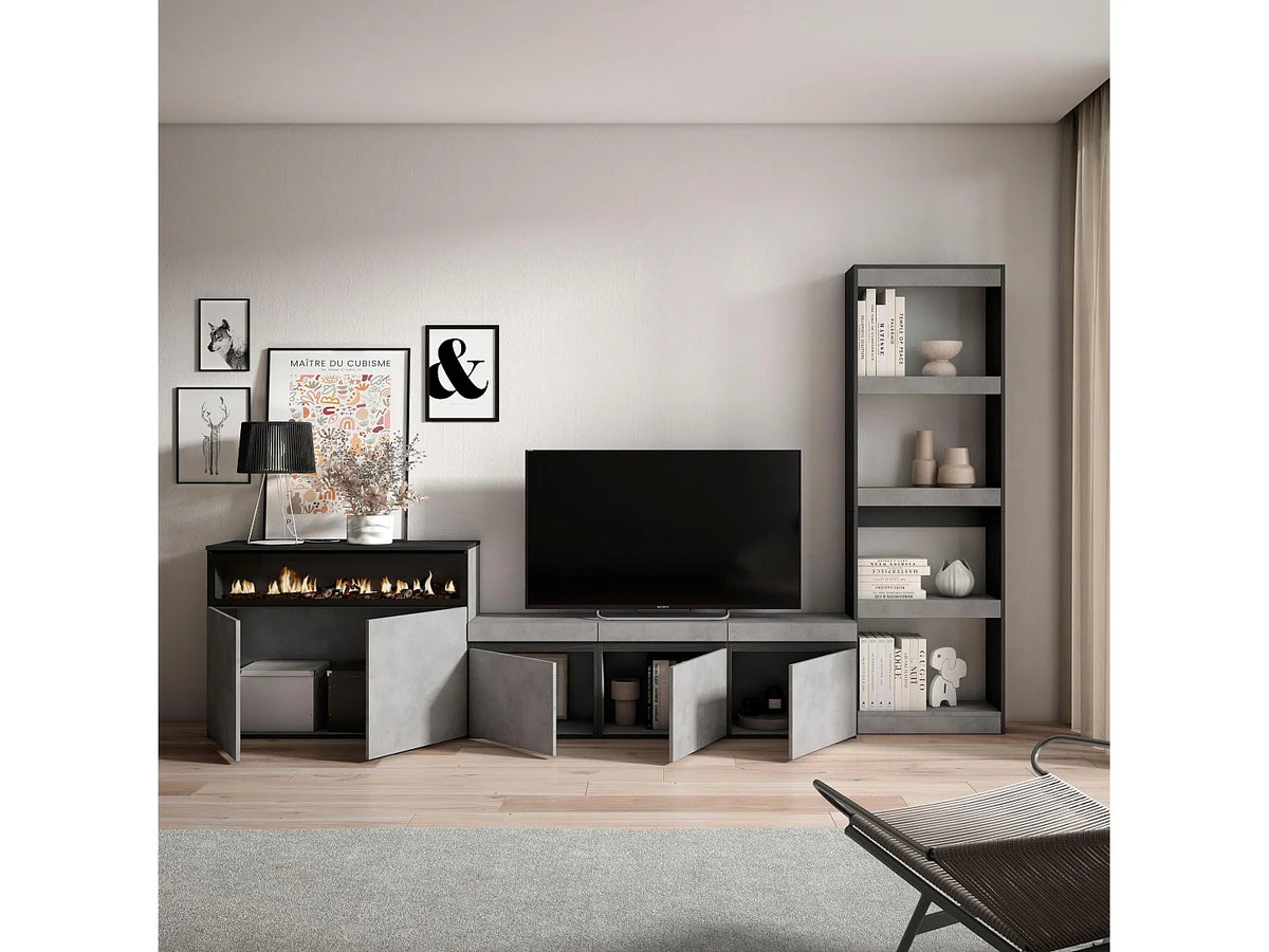 Meuble TV en Bois Moderne 314 cm - SKRAUT HOME vue 3