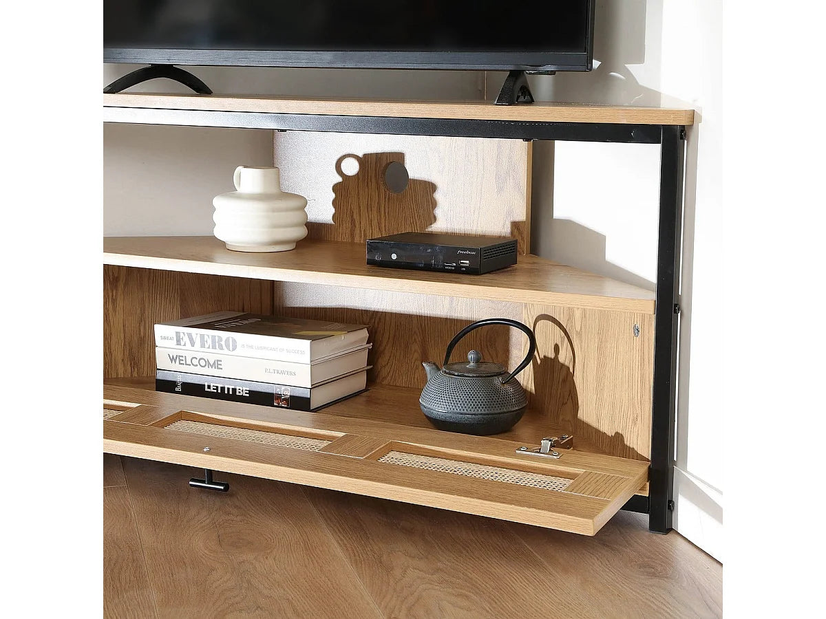 Meuble TV Bas en Bois - JAYA vue 9