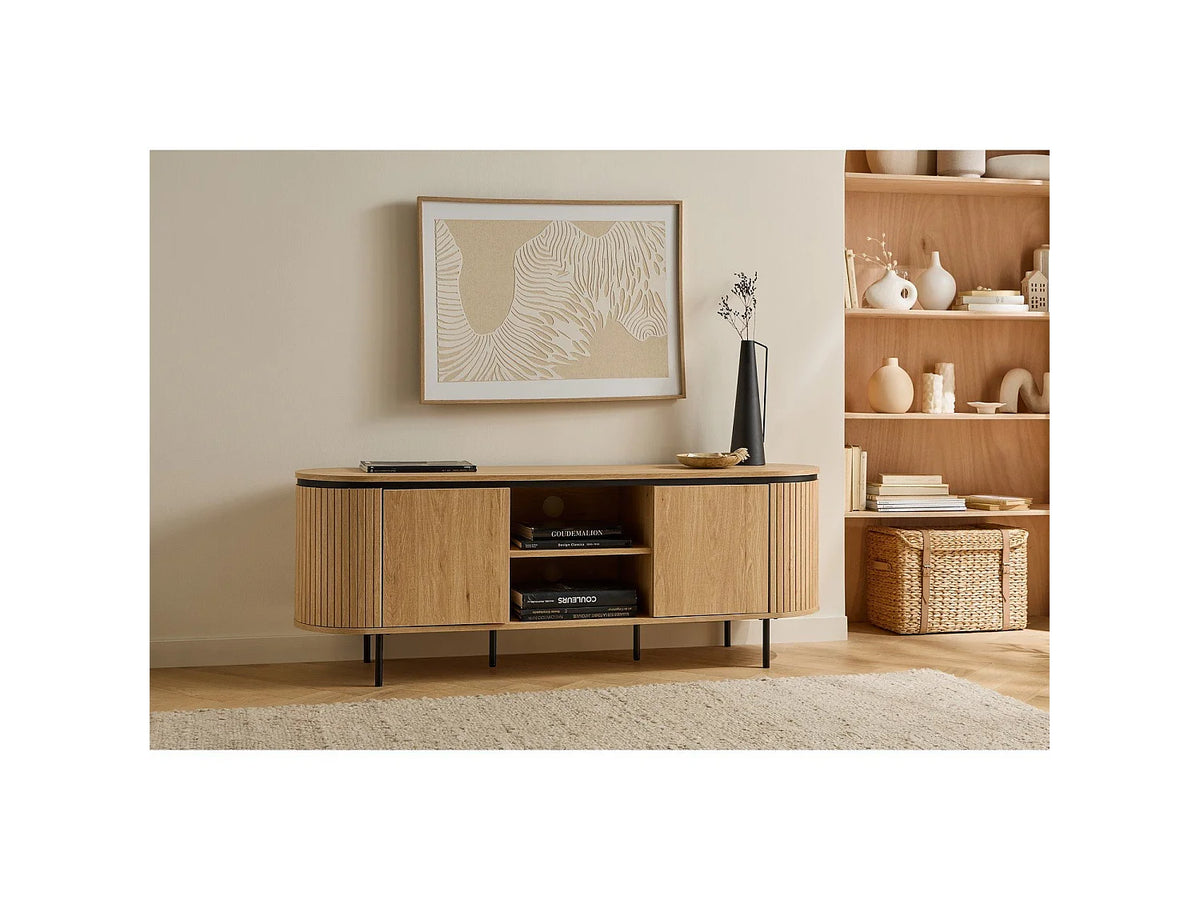 Meuble TV en Bois 150 cm - MALAGA vue 7