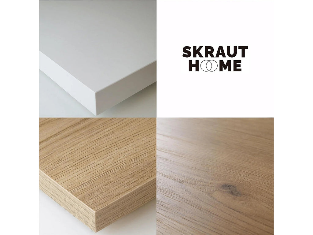 Meuble TV Effet Chêne Blanc - SKRAUT HOME vue 5