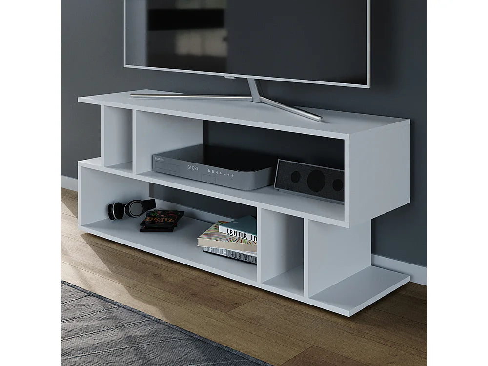 Meuble TV en Bois Blanc 120 cm - VICCO vue 4