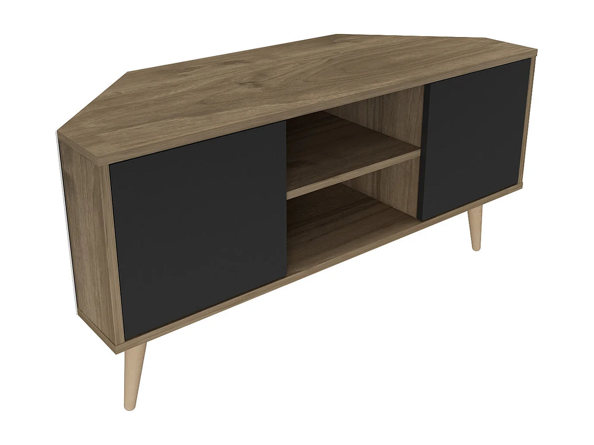 Meuble TV d'Angle Noir - DECOROTIKA FR vue 5