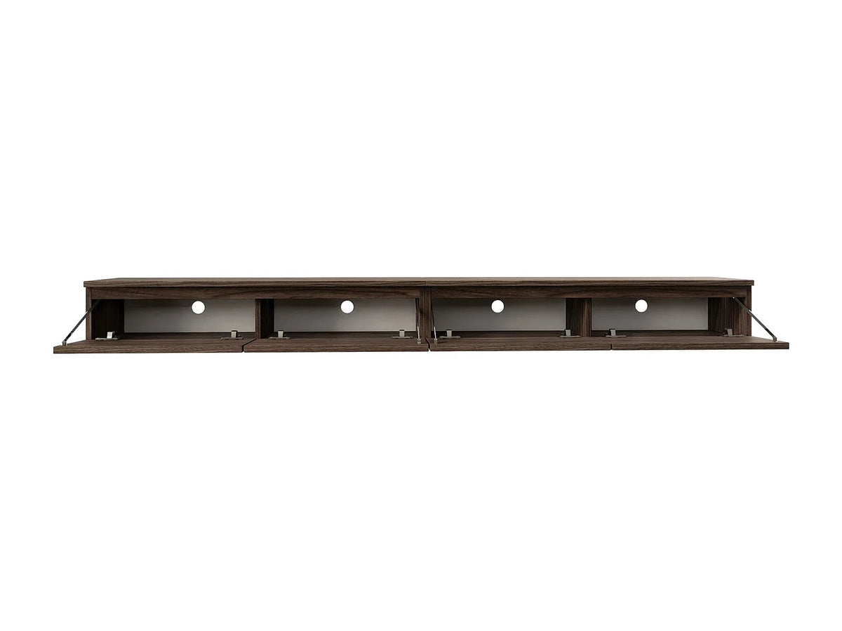 Meuble TV Effet Noyer 200 cm - BEMMI vue 3