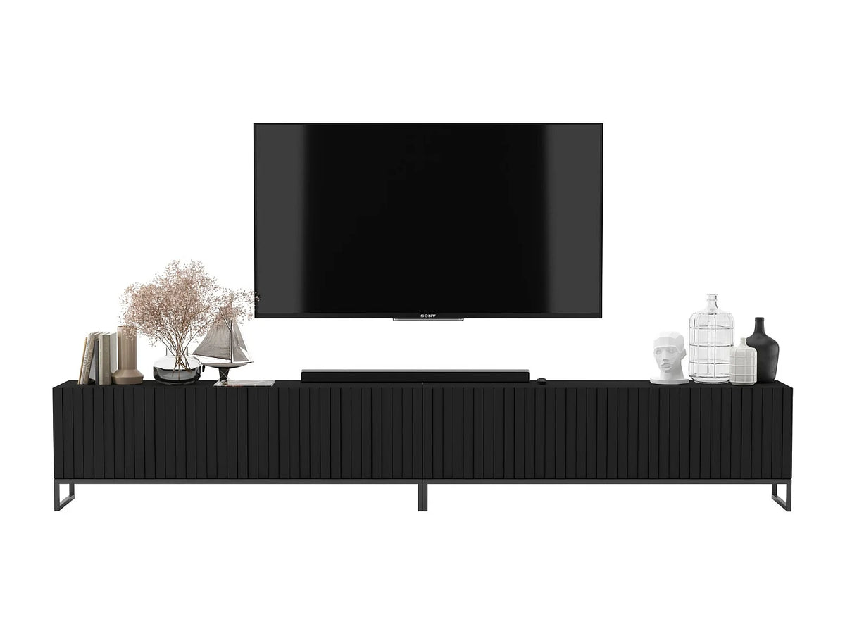 Meuble TV en Bois Noir - ELPIS