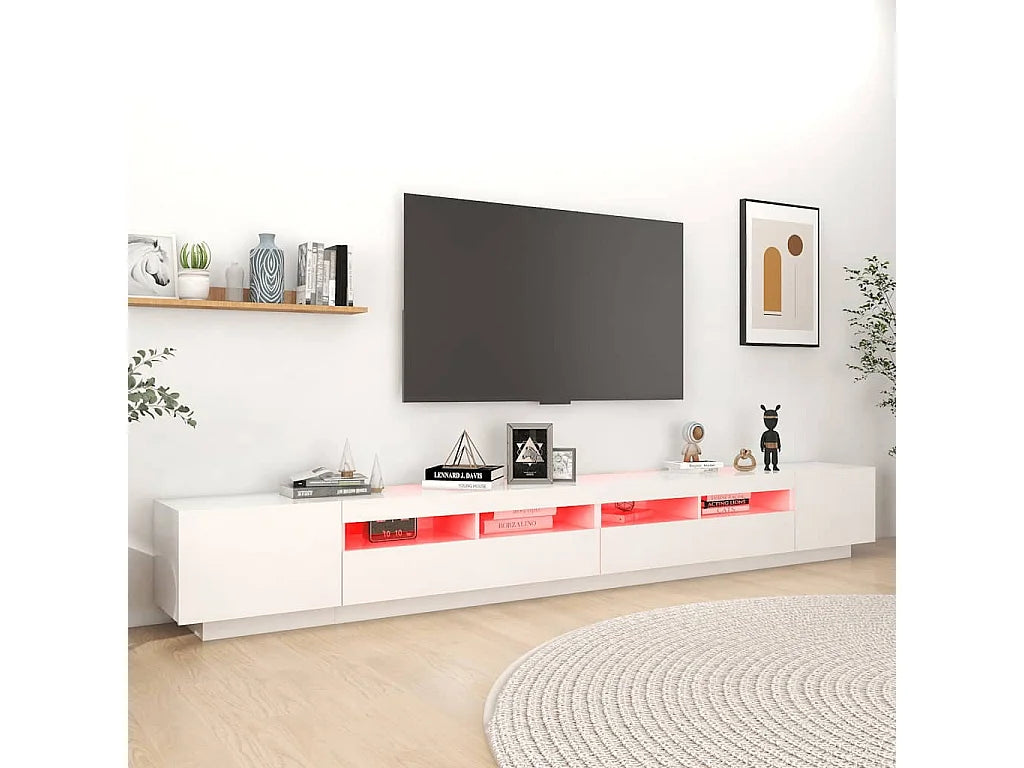 Meuble TV en Bois Blanc 300 cm - VIDAXL vue 4