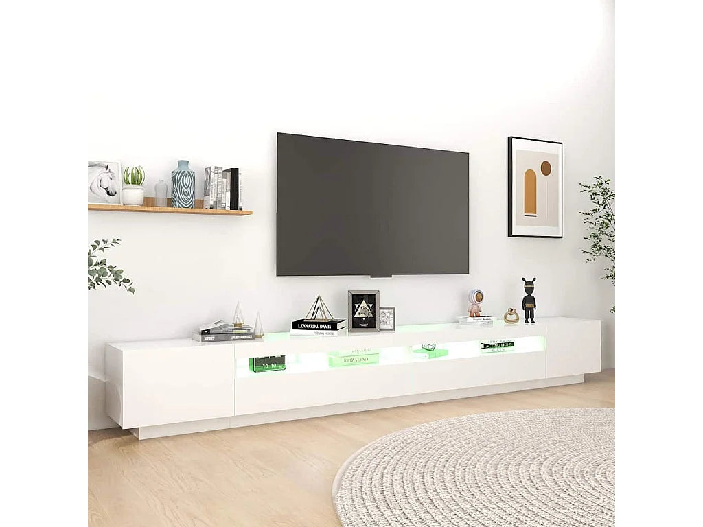 Meuble TV en Bois Blanc 300 cm - VIDAXL vue 5