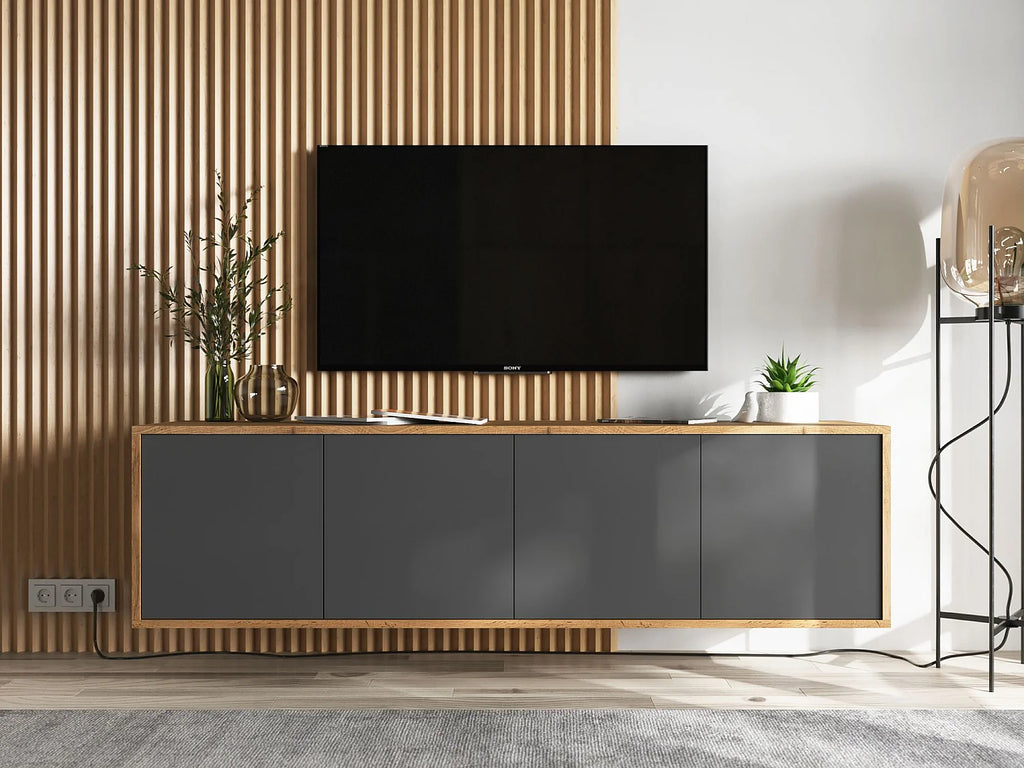 Meuble TV Suspendu Moderne - APOLLO2 vue 2