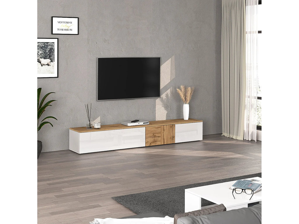 Meuble TV Suspendu Blanc - WHOUS - HOME FURNISHING ITALY vue 5