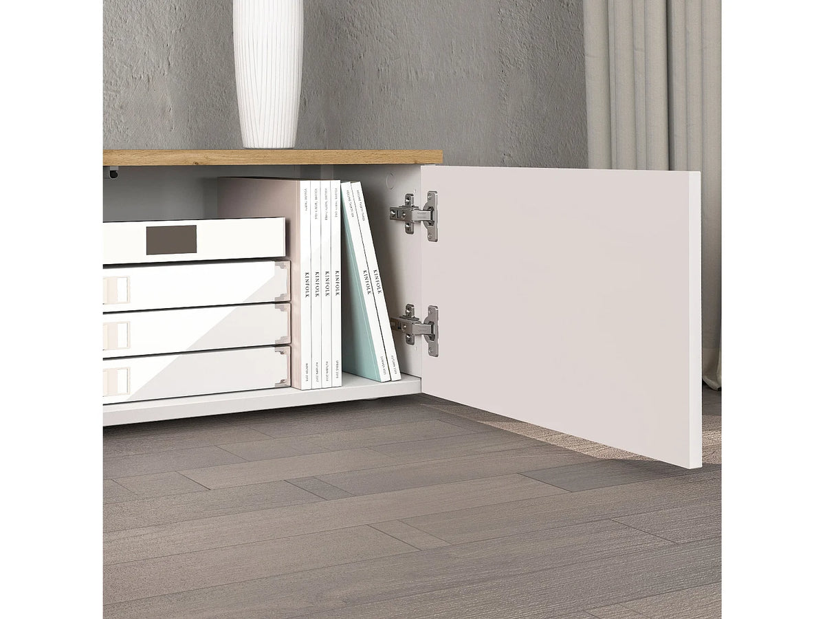 Meuble TV Suspendu Blanc - WHOUS - HOME FURNISHING ITALY vue 7