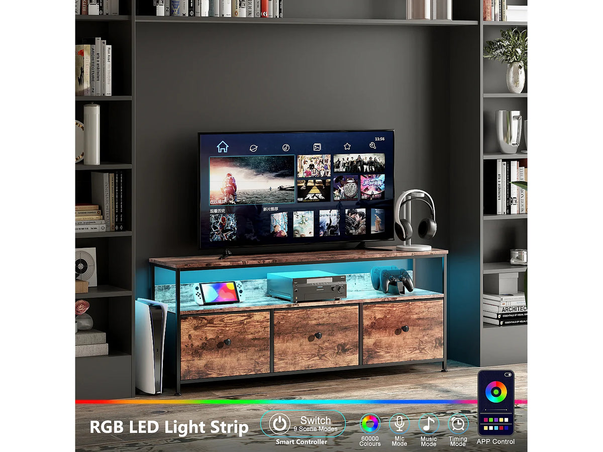 Meuble TV en Bois Moderne - EUROTUBE FR vue 6