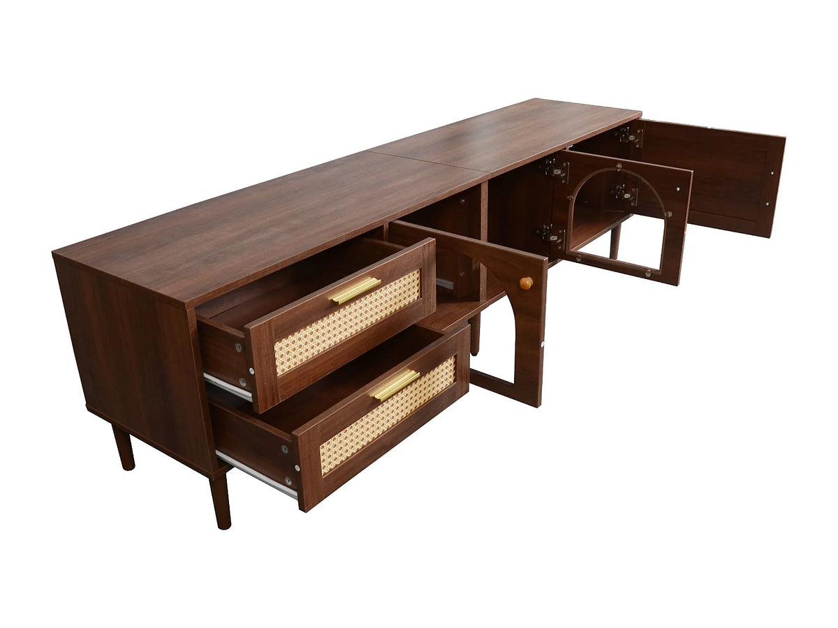 Meuble TV en Bois 180 cm - HAUSS SPOLE vue 3
