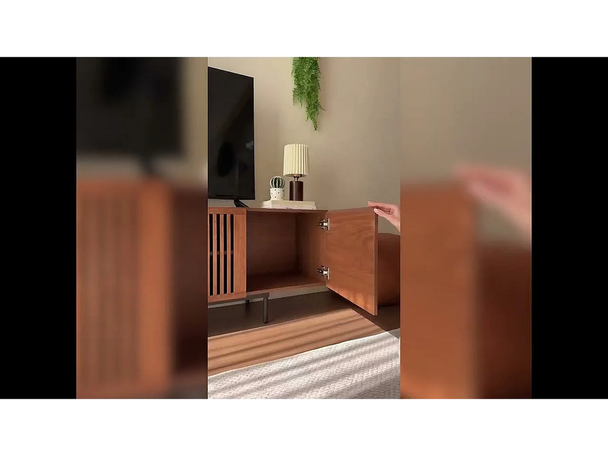 Meuble TV Effet Noyer 180 cm - OLEY LUCK LIVE FR vue 3