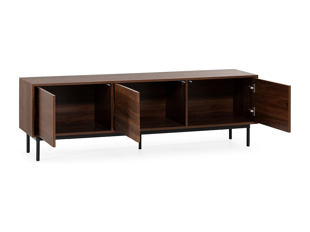 Meuble TV Effet Noyer 160 cm - VS VENTA-STOCK vue 3