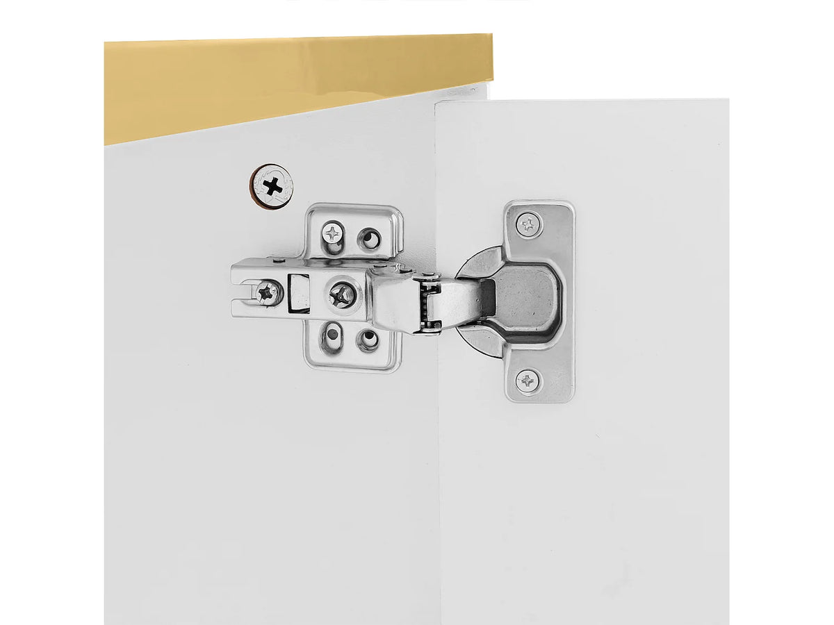 Meuble TV en Bois Blanc 170 cm 2 Portes - HAUSS SPOLE vue 10
