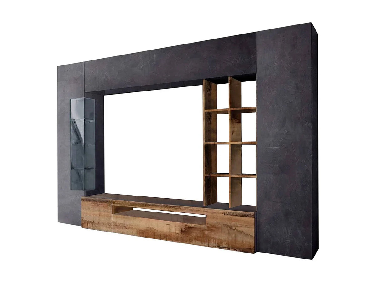 Meuble TV Suspendu en Bois 290 cm - DMORA vue 5