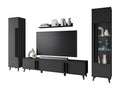 Meuble TV en Bois Noir 260 cm - LAUREN MEBLE BE
