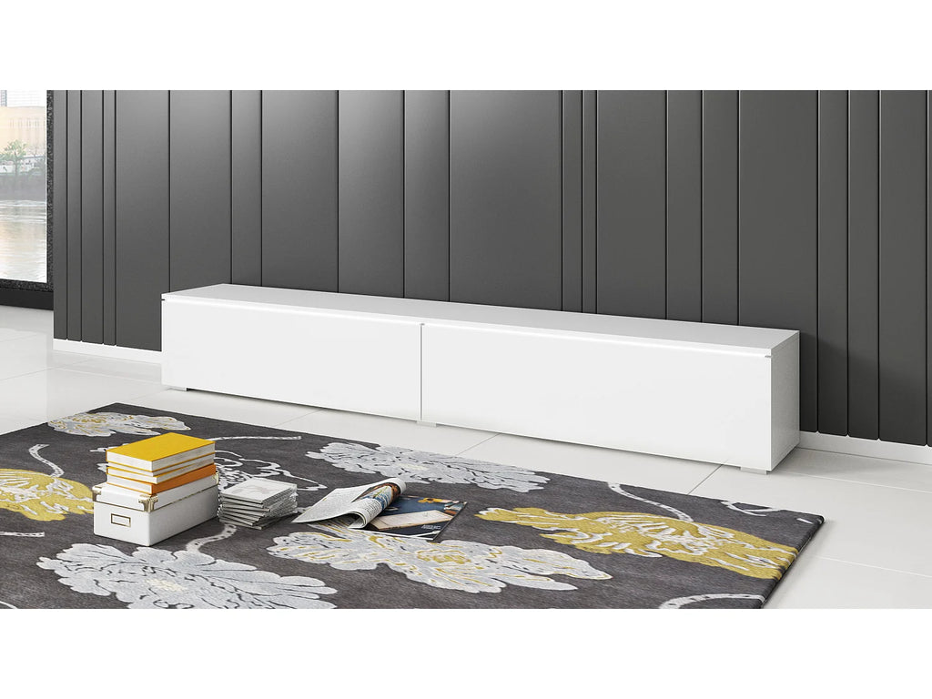 Meuble TV en Bois Blanc - LAUREN MEBLE BE vue 4