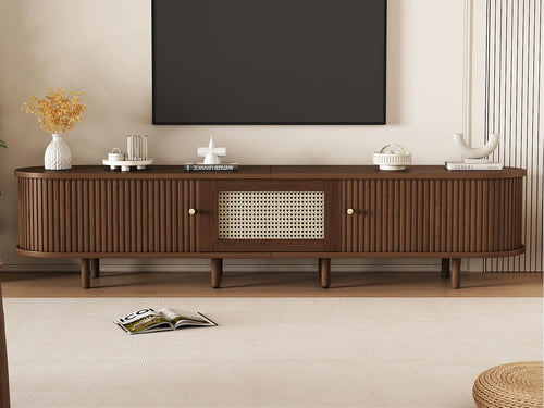 Meuble TV Bas en Bois 180 cm 2 Portes - MODERNLUXE