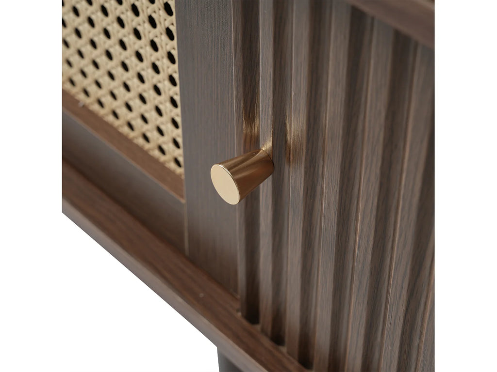 Meuble TV Bas en Bois 180 cm 2 Portes - MODERNLUXE vue 9