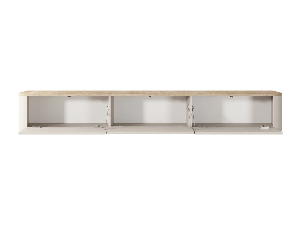 Meuble TV Suspendu en Bois - AJUGA vue 4