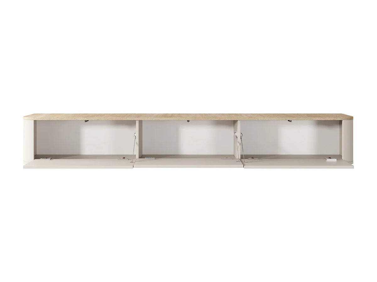 Meuble TV Suspendu en Bois - AJUGA vue 4