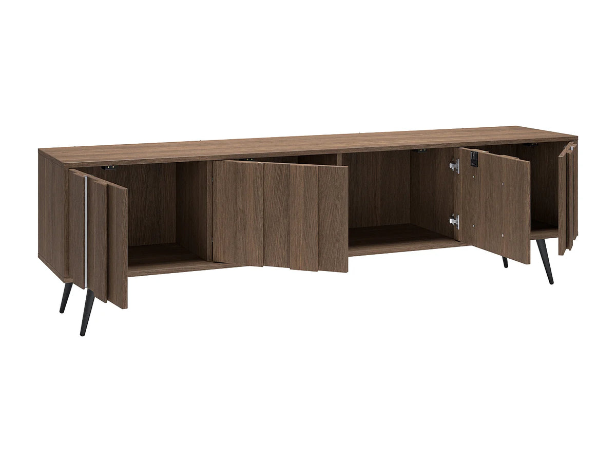 Meuble TV en Bois Noir - KALSIYA vue 5