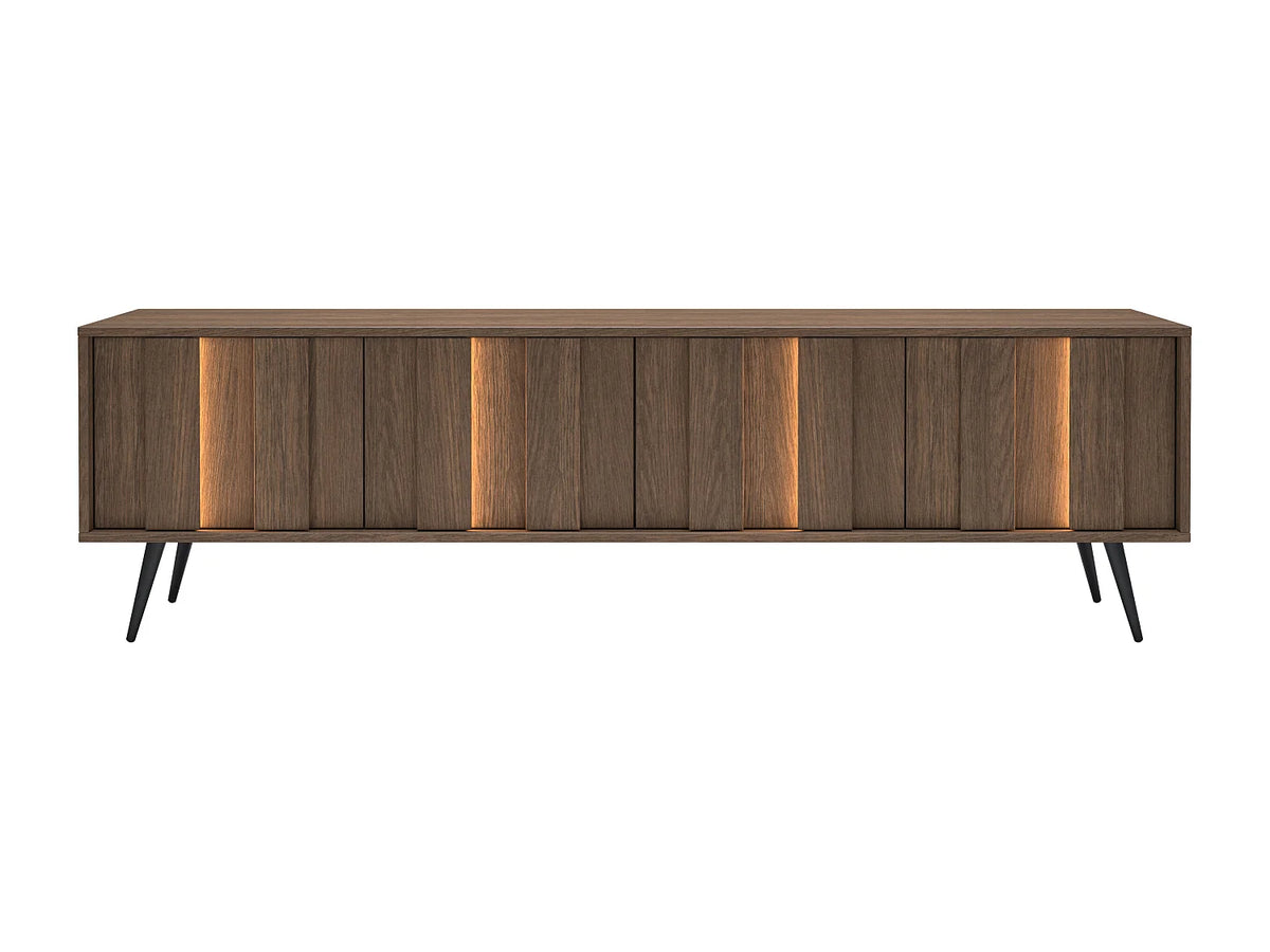 Meuble TV en Bois Noir - KALSIYA vue 2