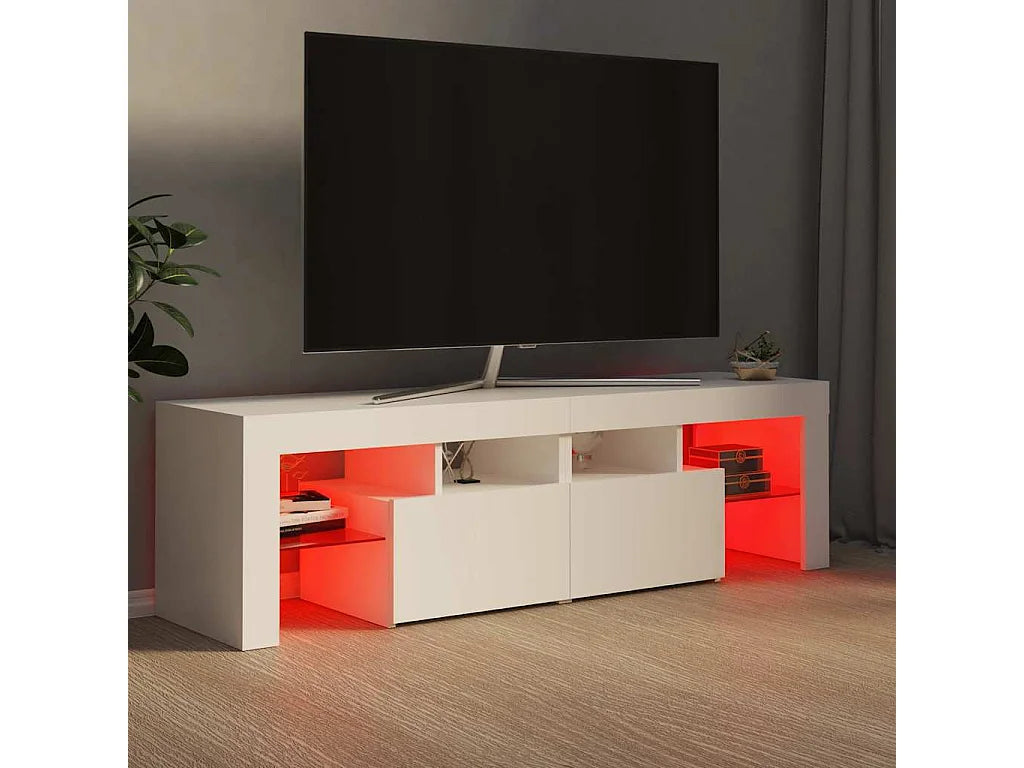 Meuble TV en Bois Blanc 140 cm - VIDAXL vue 6