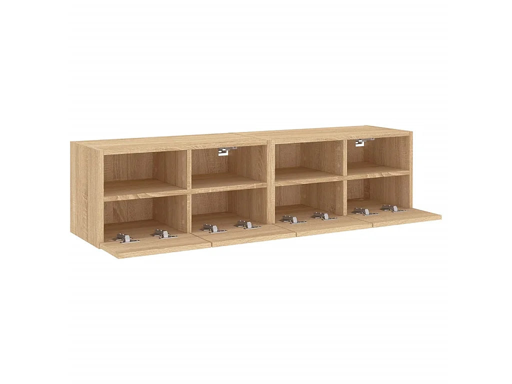 Meuble TV Suspendu 120 cm Marron - VIDAXL vue 5