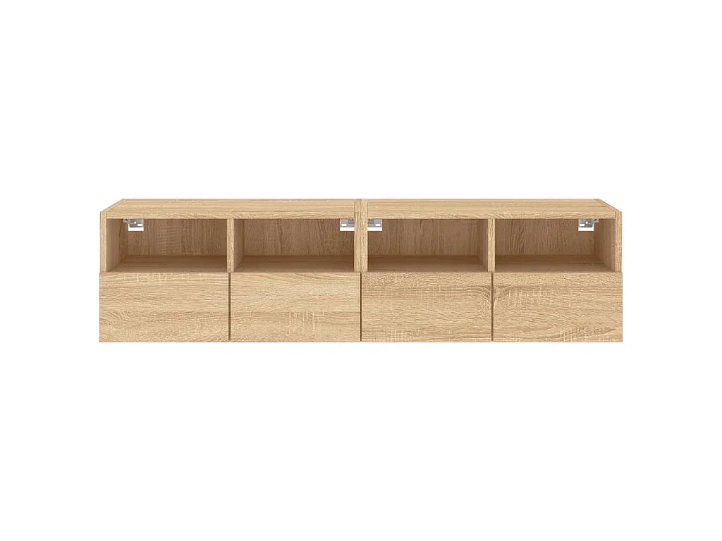 Meuble TV Suspendu 120 cm Marron - VIDAXL vue 6