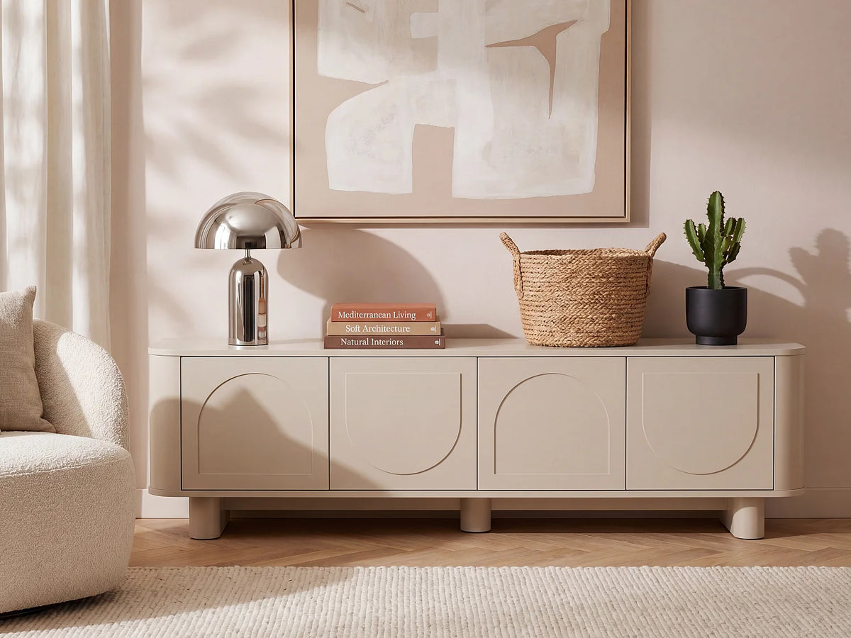 Meuble TV Beige Moderne - BRISTANA