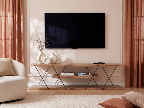 Meuble TV en Bois Noir - DELORY