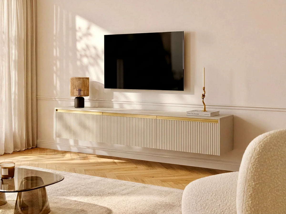 Meuble TV Suspendu Moderne - POSINIA
