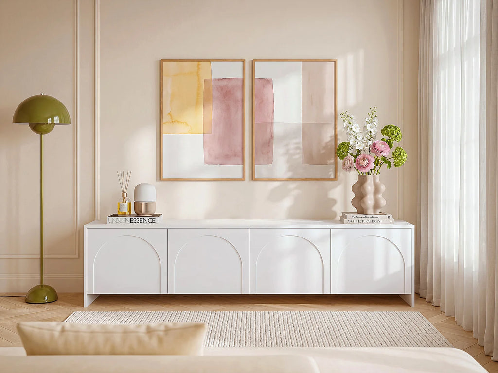 Meuble TV Blanc - NALYRA