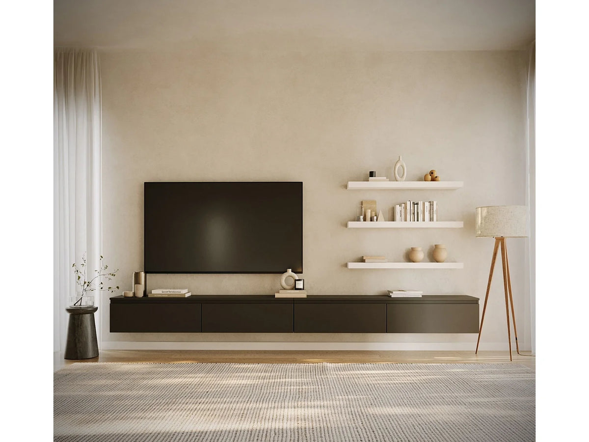 Meuble TV en Bois Noir - BEMMI