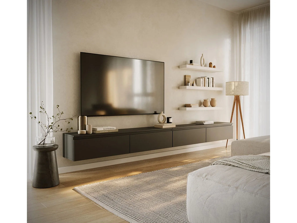 Meuble TV en Bois Noir - BEMMI vue 2