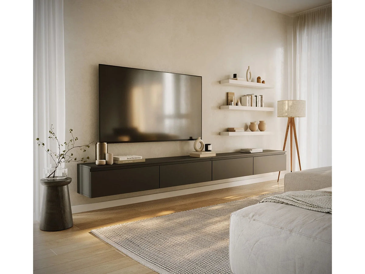 Meuble TV en Bois Noir - BEMMI vue 2