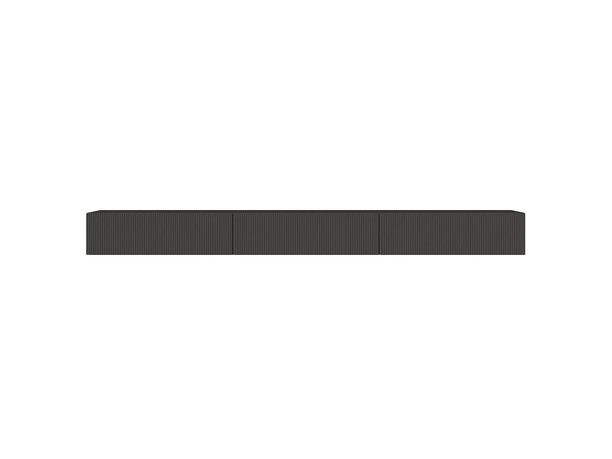Meuble TV en Bois Noir 32 cm - VELDIO vue 6