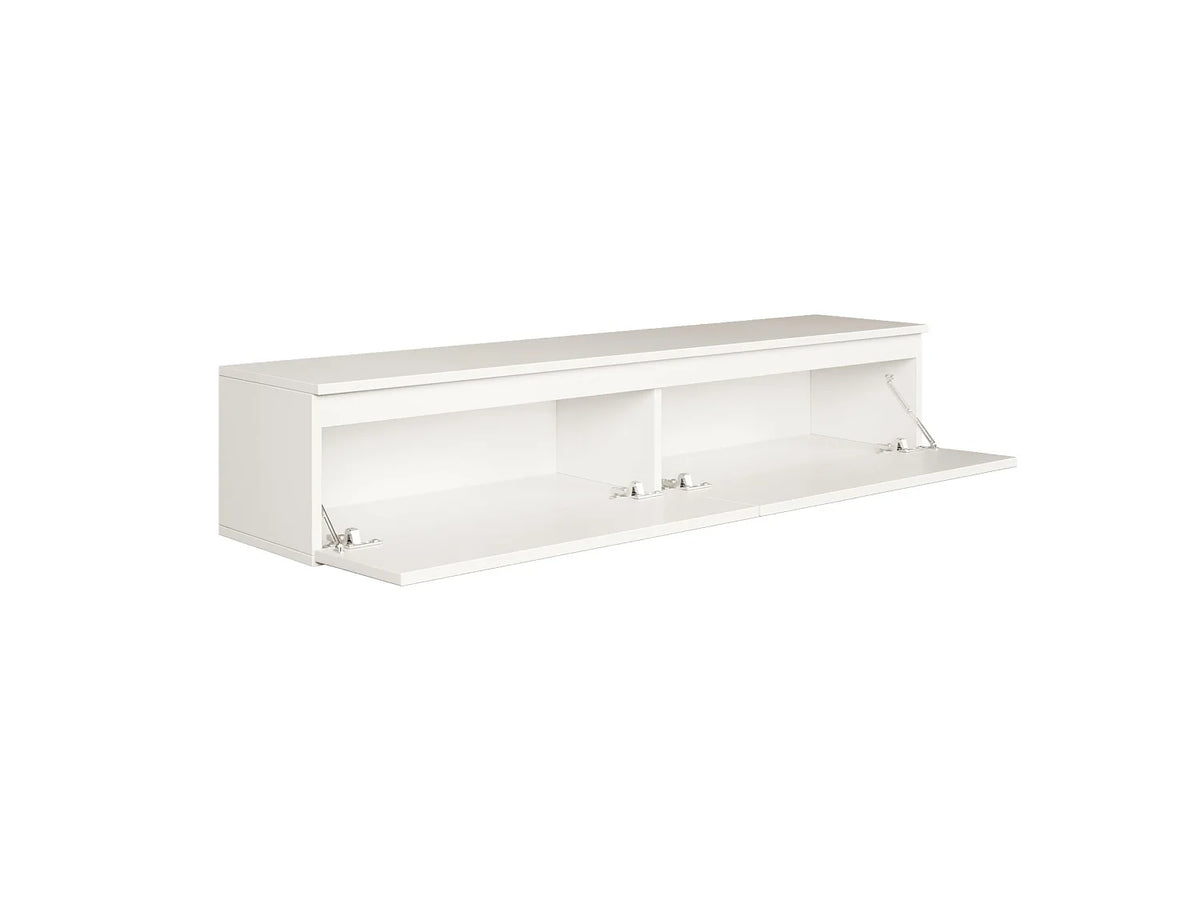 Meuble TV en Bois Blanc 150 cm - BEMMI vue 3