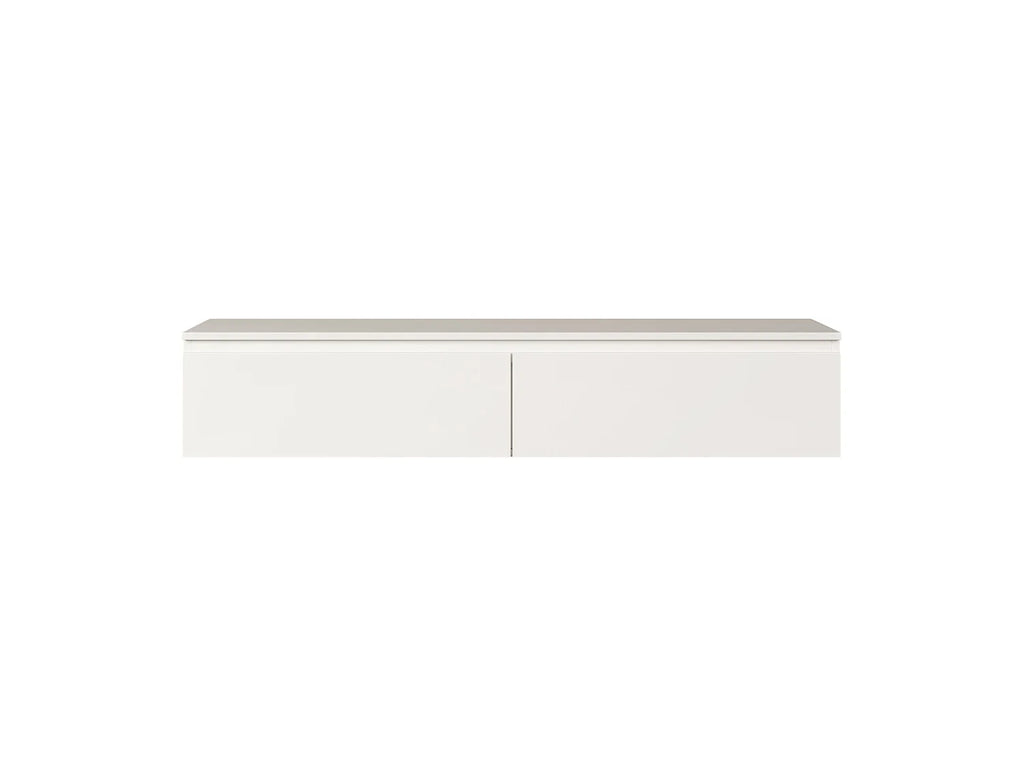 Meuble TV en Bois Blanc 150 cm - BEMMI vue 6