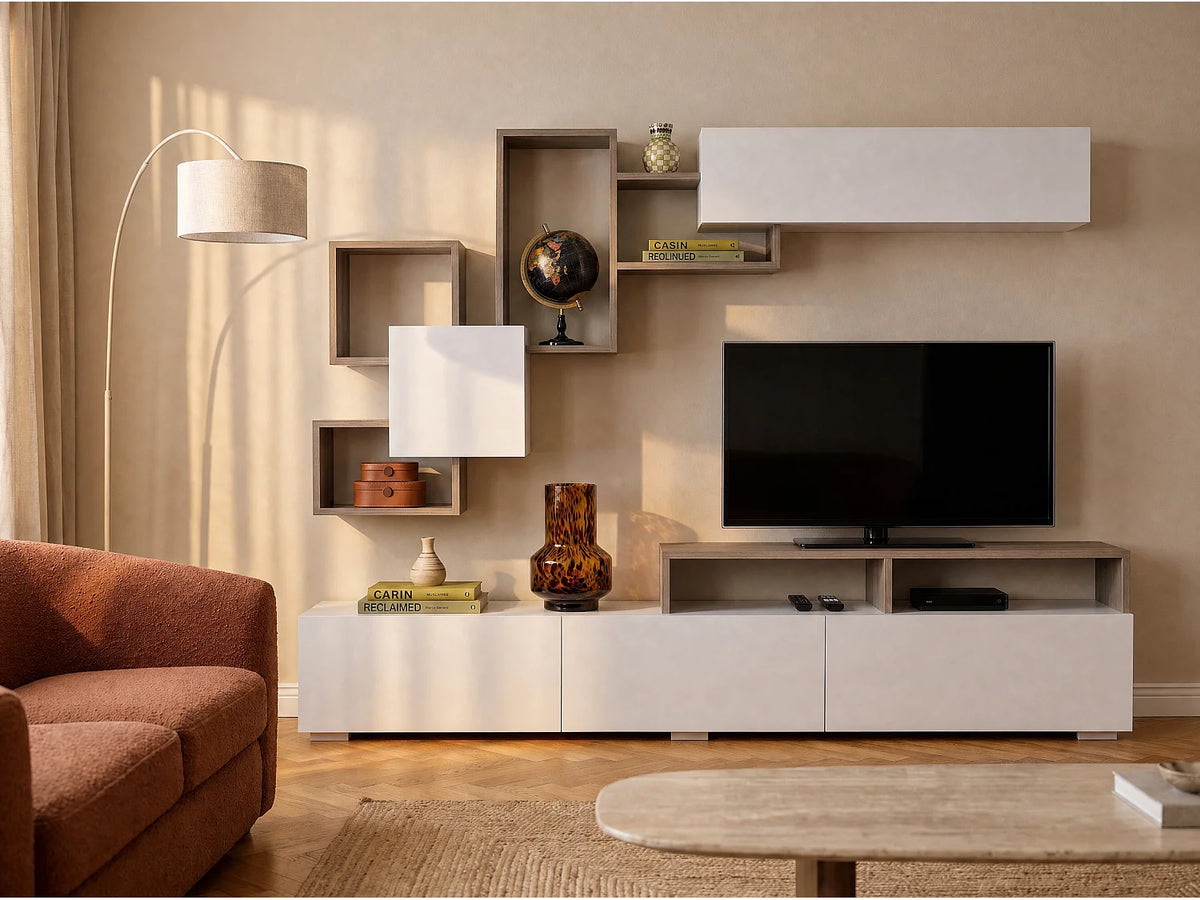Meuble TV en Bois Blanc - TALOLI II