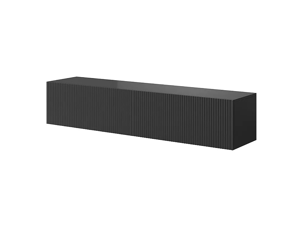 Meuble TV en Bois Noir - VELDIO vue 4