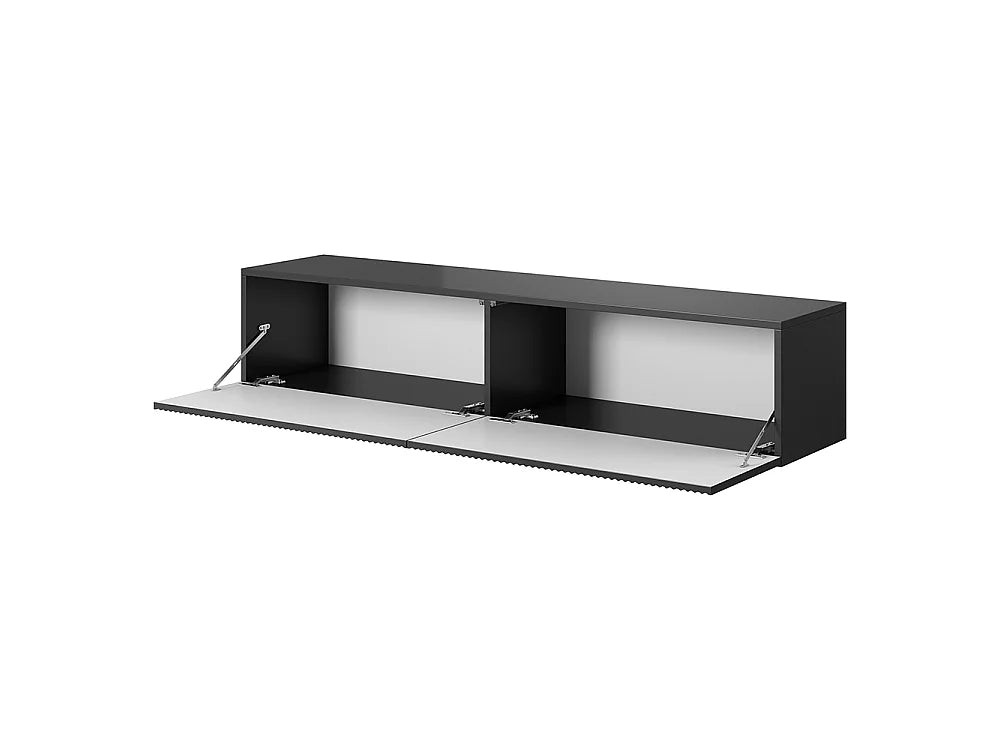 Meuble TV en Bois Noir - VELDIO vue 6