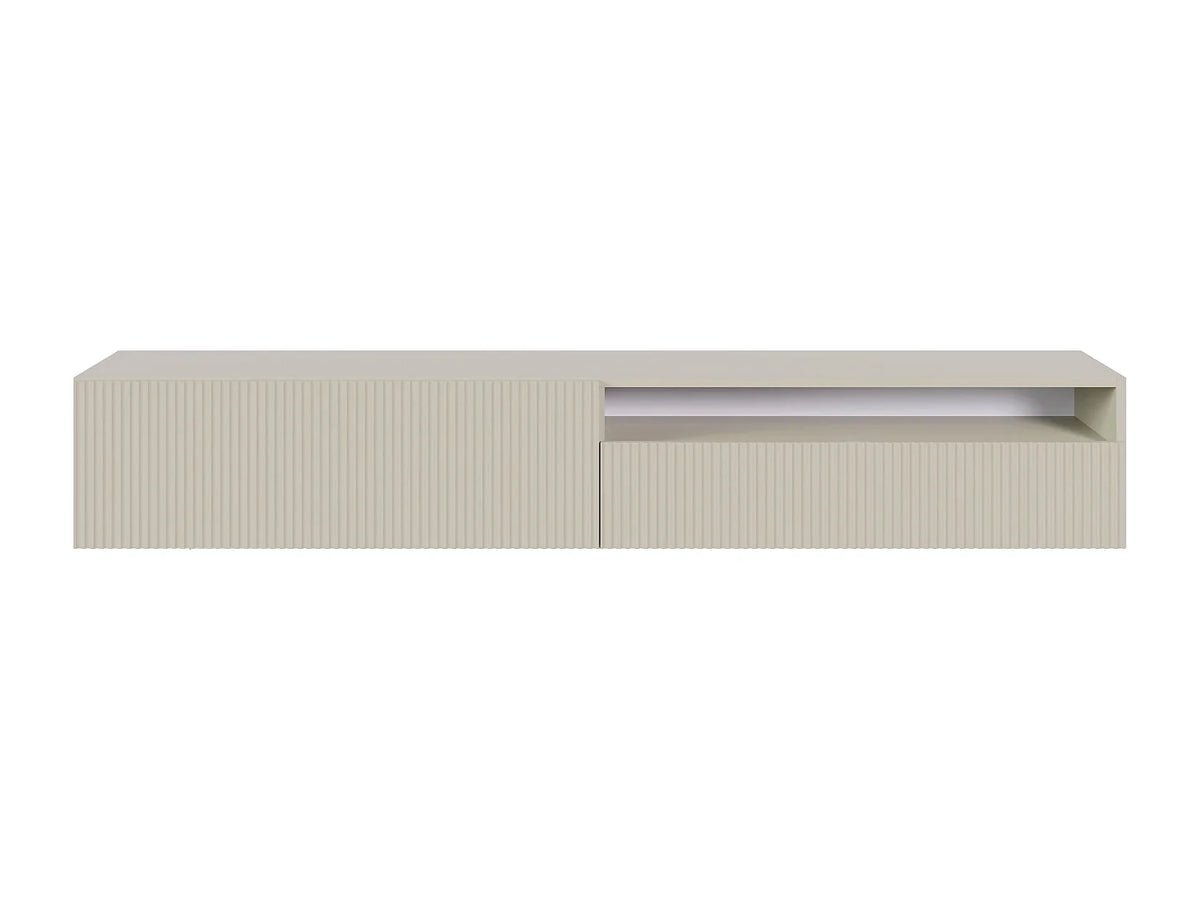 Meuble TV Suspendu en Bois - VELDIO vue 3