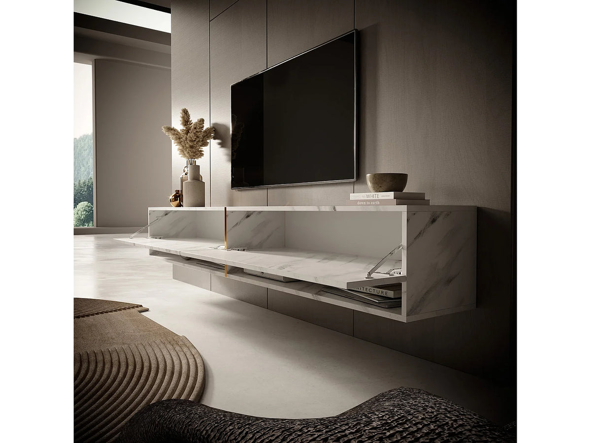 Meuble TV en Bois Blanc - MIRRGO vue 3
