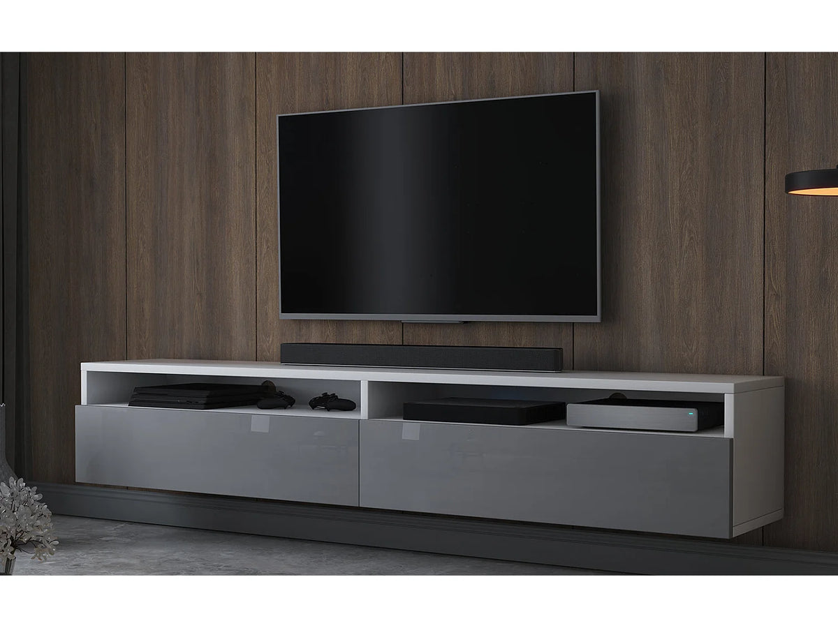 Meuble TV en Bois Blanc - REDNAW