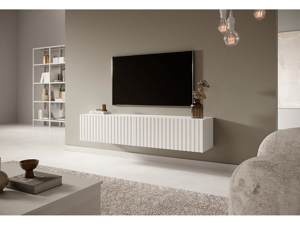 Meuble TV en Bois Blanc - TELIRE vue 2