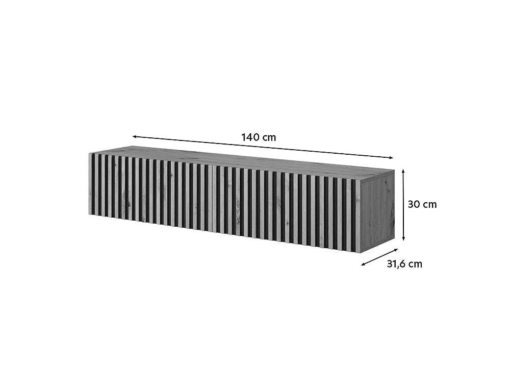Meuble TV en Bois Blanc - TELIRE vue 5