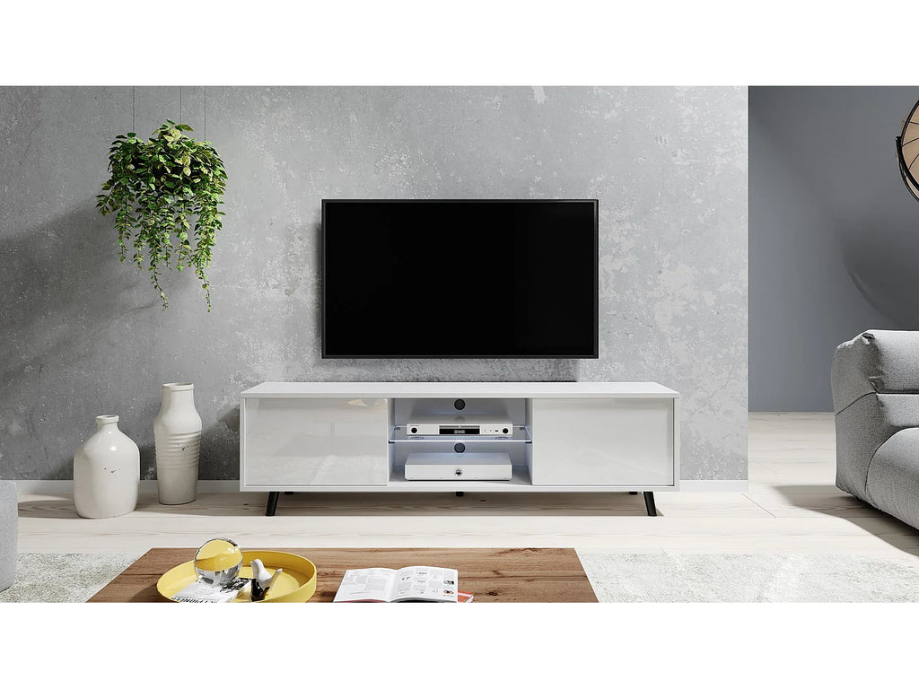 Meuble TV en Bois Blanc - LEFYR