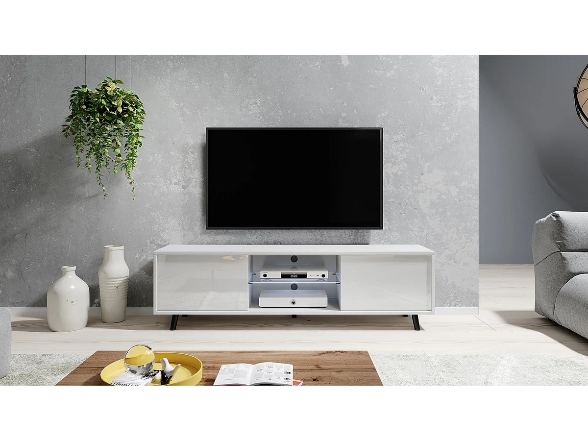 Meuble TV en Bois Blanc - LEFYR
